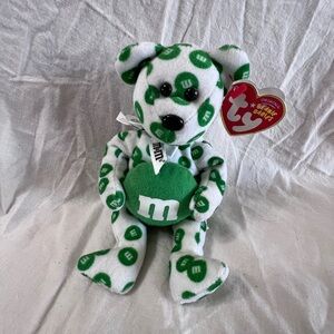 Ty Green M&Ms Beanie Baby